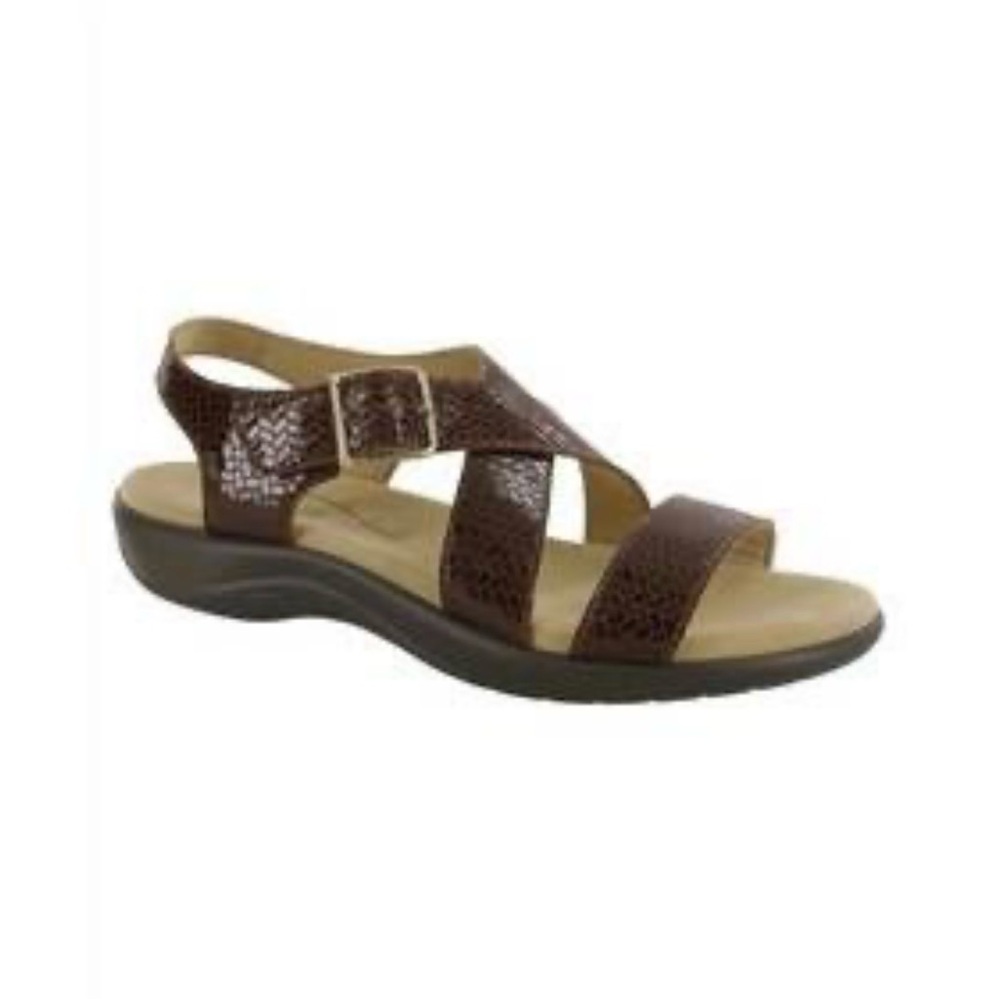 NEW! SAS Laguna Weave Henna Leather Strappy Comfort Sandals Size 8 Orthopedic